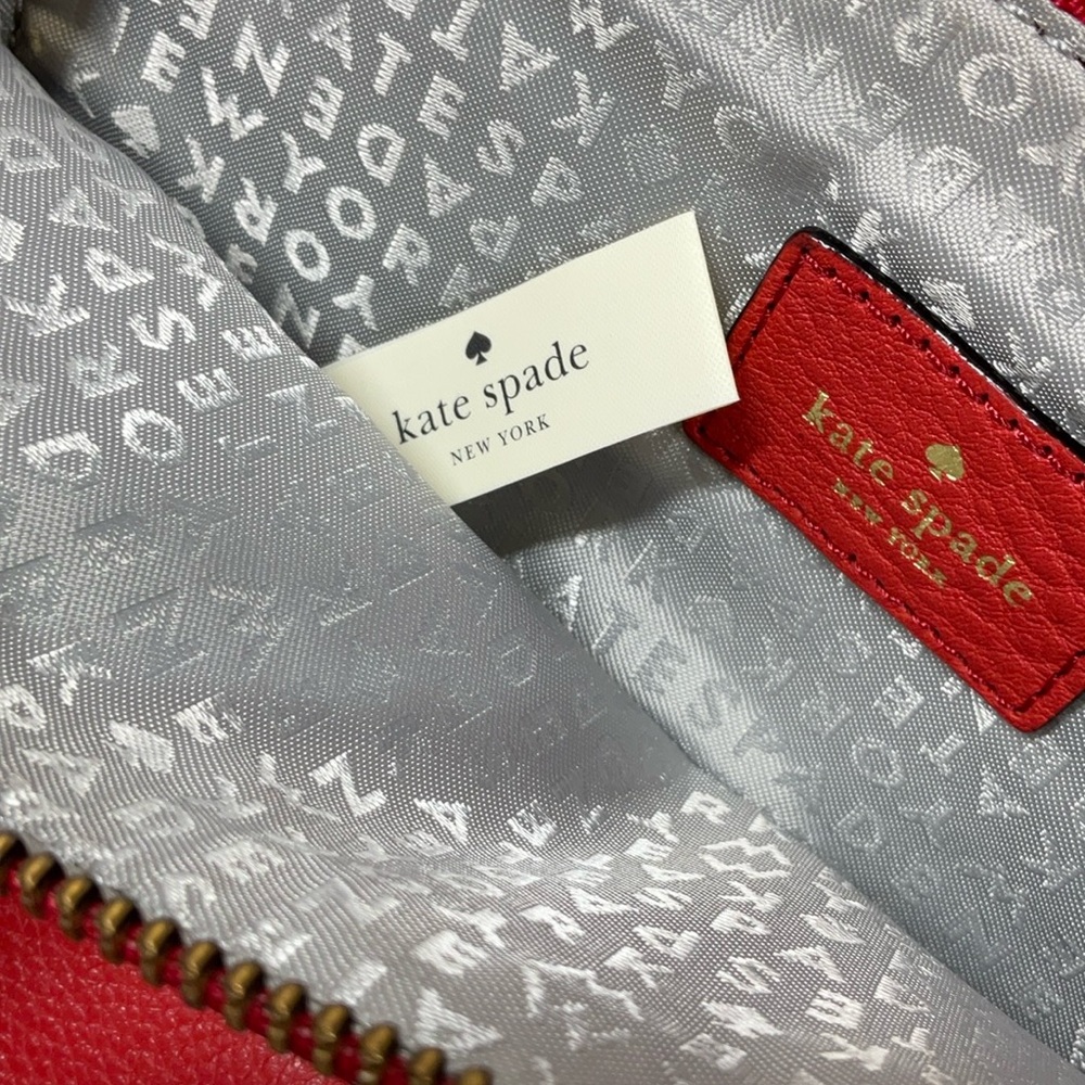 Kate Spade Mariana Mansfield leather Crossbody bag persimmon red - Picture 12 of 12
